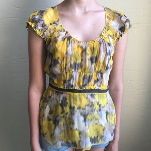 BCBGMAXAZRIA 100% Silk Top sz Small
